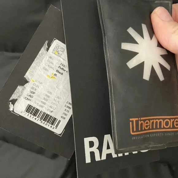 NWT Rains Alta Waterproof Windproof Insulated Hooded Puffer Parka Coat size XL - Picture 8 of 15